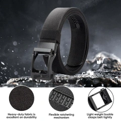 High Quality Adjustable Nylon Ratchet Belt Durable Multifunctional Concealed Carry Tactical Belt  Adjustable Training Nylon Web Work Belt with Automatic Slide Buckle Adjustable Men's Ratchet Tactical Belt
