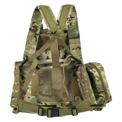 Heavy Duty Tactical Chest Rig Vest Adjustable Outdoor Tactical Vest Chest Rig with Pouches Tactical Molle Chest Rig Hot Selling Tactical Gear Chest Rig Tactical Micro Chest Rig Heavy Duty Tactical Chest Rig Vest for Outdoor