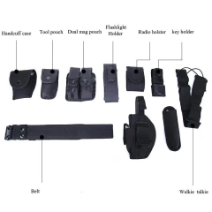 Fashionable Hiking Outdoor Outdoor Wear-resistant Tactical Multifunctional Security Belts Training Utility Kit Duty Belts  waterproof Wear-resistant Men Nylon Web Tactical Belt with Automatic Slide Buckle Adjustable Ratchet Belt