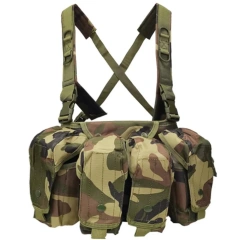 Hot Sale Multifunctional CAMO Vest for Training Lightweight Camouflage Tactical Chest Rig Vest Adjustable Training Chest Rig Customized Tactical Chest Rig Outdoor Camouflage Carrier Chest Rig Chest Rig Tactical Hunting Chest Rig Vest