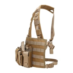 Customized Outdoor Tactical Gear Chest Rig Tactical Molle Vest Pouch Bag Carrier Camouflage Tactical Chest Rig Wholesale Outdoor Tactical Chest Rig Vest Bag MICRO Tactical Vest Chest Rig Top Quality Tactical Harness Chest Rig