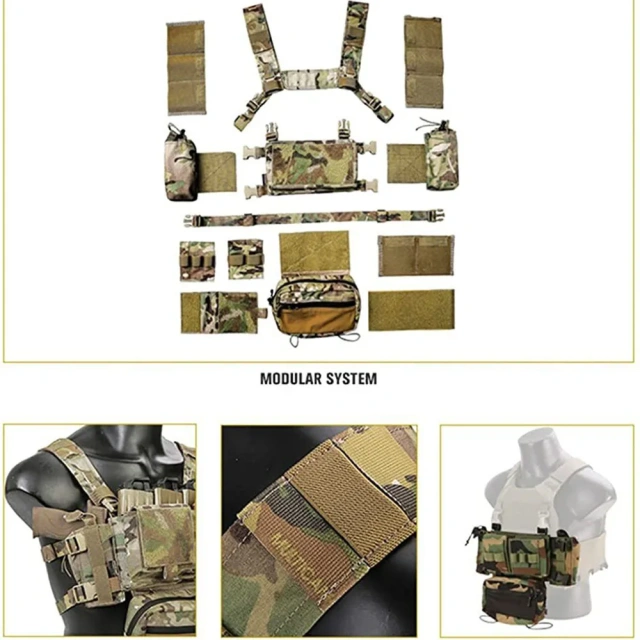 Durable Wholesale Tactical Equipment Vest High Quality Training Vest for Outdoors Breathable Thickened Tactical Hunting Vest Children Training Vest Nylon Shooting Hunting Clothes Assault Training Protective Vest