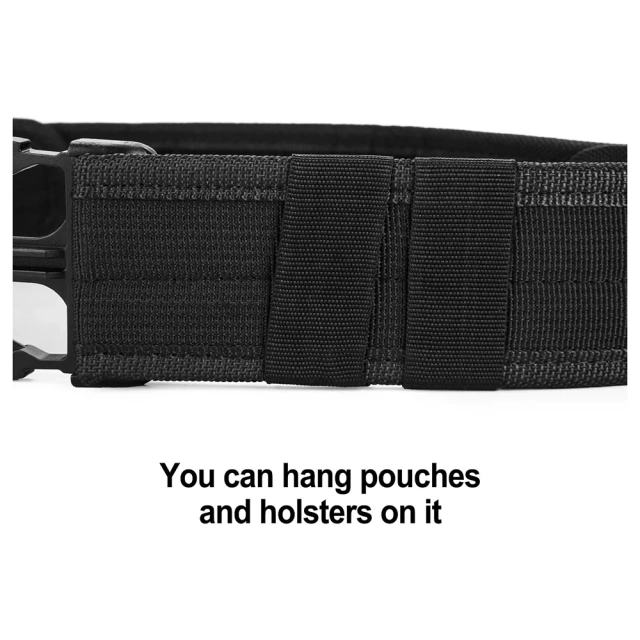Sports Training Security Training Durable Outdoors Tactical Gear Wear-resistant Lightweight Utility Nylon Belt  Adjustable Outdoor Quick Release Tactical Heavy Duty Belt Quick-release Buckle high density Material Tactical Waist Belt