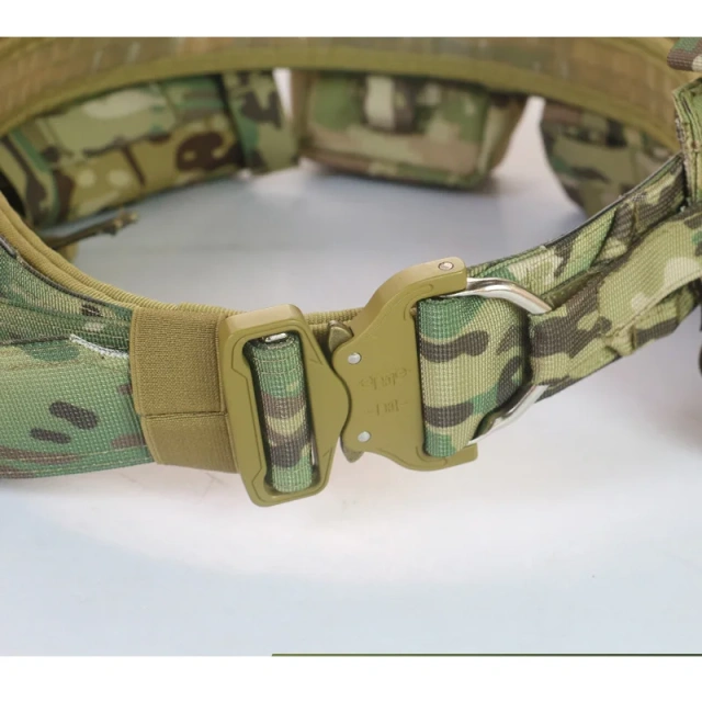 Lightweight Stab-proof Sports Customized Belt Outdoor Multi Functional Nylon Wear-resistant Quick Release Waist Belt  High Duty Multi-functional Tactical Belt Quick Release Rigger Belt Mountaineering Quick-release Buckle Heavy Duty Belts