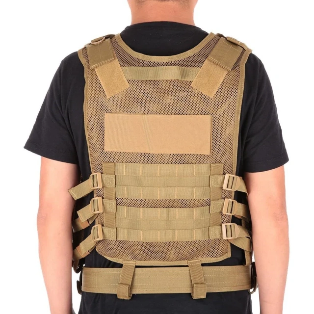 Wholesale Customized Outdoors Training Hunting Vest Breathable Tactical Vest Adjustable Assault Multifunctional Training Vest  Training outdoors Breathable Vest for Outdoor Hunting Assault Training 600D encrypted Nylon Fabric