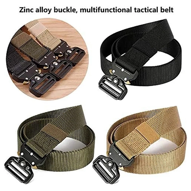Lightweight Tactical Belt Riggers Belts Men and Women Quick Release Heavy Duty Men and Women Tactical Belt  Detachable high density Material Outdoor Hunting Tactics Duty Security Traffic Multi-functional practical Tactical Belt