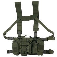 Customized Outdoor Hunting Training Vest Chest Rig Heavy Duty Tactical Rig Vest with Mag Pouch Tactical Chest Vest Rig Custom Tactical Equipment Chest Rig Outdoor Protective Tactical Rig for Chest High Quality Tactical Chest Rig Bag