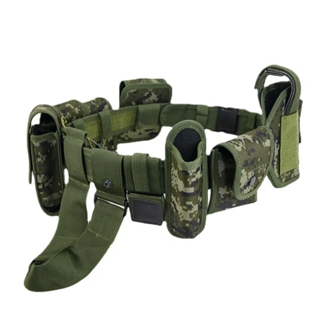 Wear-resistant Lightweight Nylon Oxford Cloth Multifunctional Waist Belt for Outdoor CS Training Waist Bag  Wholesale high density Material multifunctional Tactical Belt with Accessories High Quality Duty Belts Security Duty Equipment
