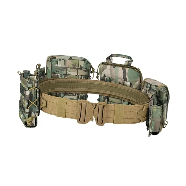 Lightweight Outdoor Fanny Pack Adults Quick Release Waist Bag for Hunting Travel Gaming High Density Material Tactical Belt  Adjustable Sports Training Men Nylon Web Tactical Belt with Automatic Slide Buckle Sports Ratchet Belt