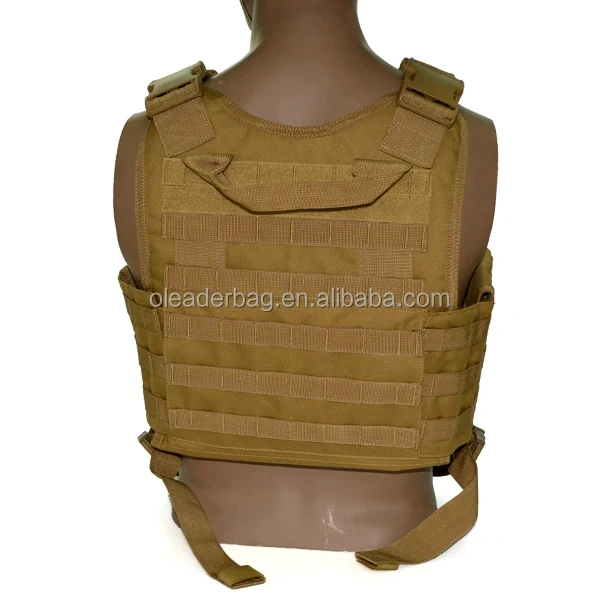 Khaki Molle Chest Rigs Tactical Combat Plate Carrier Vest  Double Magazine Holder Chest Rig and Training Vest and Chest Rig Chest Rigs Training Panel Vest