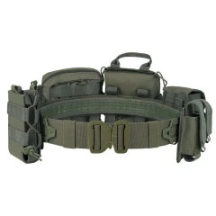 High Duty Outdoor Mountaineering Outdoor Premium Tactical Waist Bag Detachable Camouflage Belt With Pouches Tactic Waist Belts   Adjustable Training durable Tactical Belt Men Rigger Nylon Web Work Belt with Quick Release Heavy Duty Buckle