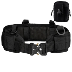 Hot Selling Wear-resistant Outdoor Belt Multi Functional Quick Release Waist Sealing Nylon Belt  High Quality Tactical Multifunctional Duty Belt Kit with Pouches Utility Belt Rig Camping and Everyday Use Duty Utility Waist Belt