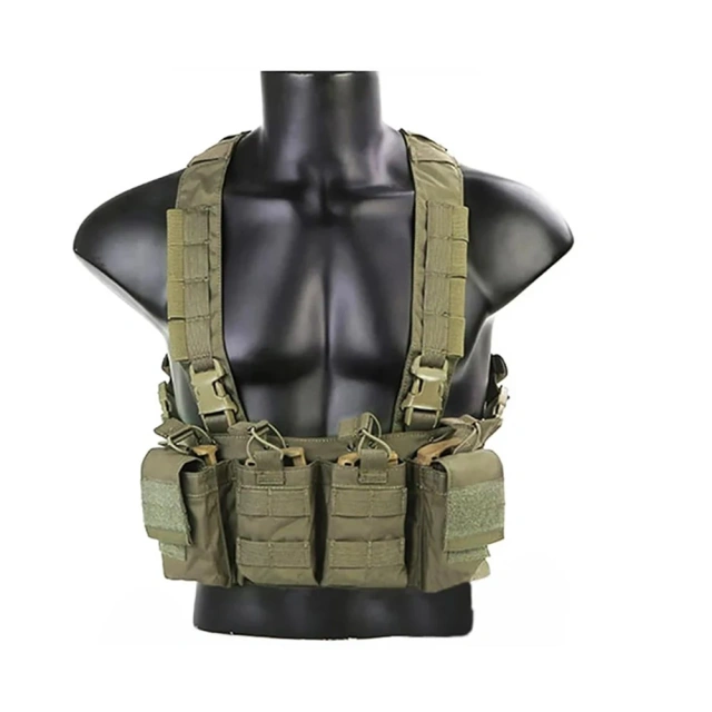 Best Selling Tactical Chest Rig Vest Tactical Recon Vest with Magazine Pouch Camouflage Chest Rig Harness for Hunting Outdoor Camouflage Chest Rig Bags New Men Women Protective Tactical Vest Soft Tactical Chest Rigs with Pouches