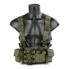 Custom Tactical Chest Rigs for Hunting Heavy Duty Tactical Chest Rig with Pouch Camo Harness Tactical Chest Rig Vest Customized Hunting Tactical Chest Rig High Quality Camouflage Molle Chest Rigs Outdoor Training Chest Rig for Tactical