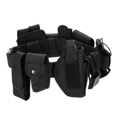 Outdoor Premium Multifunctional Tactical Training Belt Hunting Set Belts Inner Practical Training Waist Belt With Phone Tool Bag  Breathable Men's multifunctional Tactical Belt Heavy Duty Webbing Belts Adjustable Style Nylon Belts