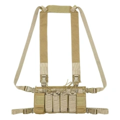Training Equipment Supplies Multi-functional Tactical Vest for Training Outdoor Tactical Camouflage Chest Rig Lightweight Tactical Hanging Belly Vest Multi-functional Training Tactical Rig Vest Universal Tactical Chest Rig