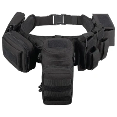 Adjustable Quick-release Buckle Hiking Camping Tactical Belt Sport Enthusiasts Multiple Tactical High Quality Duty Belts  Men's practical Detachable Belt Set Tactical Adjustable Strap Belt Inner Belt with Cell Phone Tool Bag Waist Holster Set