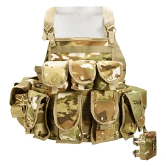 Multi-functional Tactical Chest Rig for Tactical Training Quick Release Tactical Chest Rig Vest With Mag Pouches Customized Tactical Accessory Chest Rig Heavy Duty Tactical Harness Vest Rig Tactical Training Chest Rig