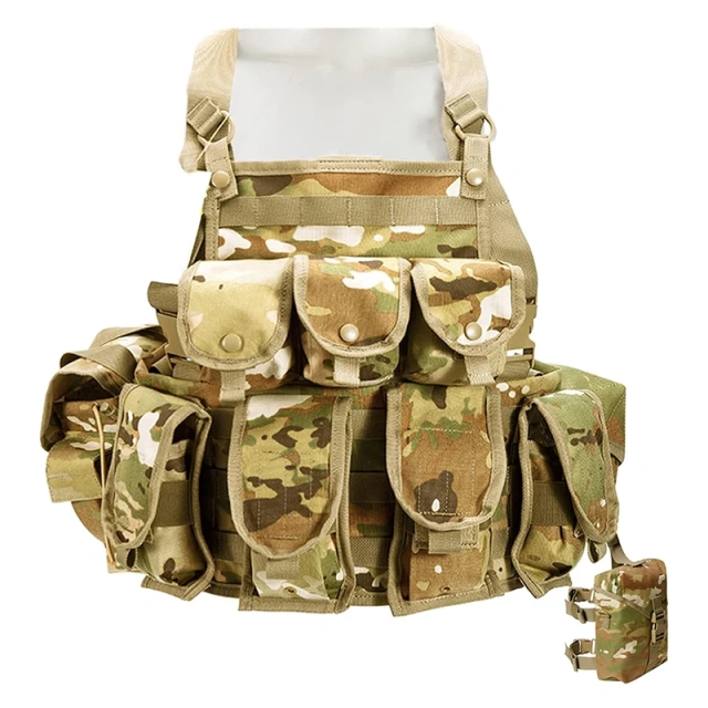 Multi-functional Tactical Chest Rig for Tactical Training Quick Release Tactical Chest Rig Vest With Mag Pouches Customized Tactical Accessory Chest Rig Heavy Duty Tactical Harness Vest Rig Tactical Training Chest Rig