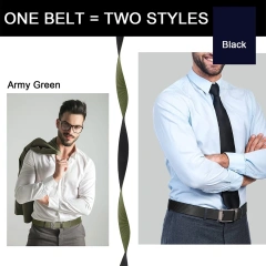 Adjustable Fashionable Reversible Multifunctional Ratchet Belt Wholesale Nylon Web Tactical Work Belt  Adjustable Heavy Duty Utility Belt Quick-Release Belts with Pouch for Tactical Security Tactical Accessory Security Duty Equipment