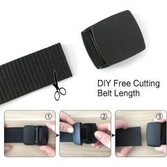 Men's High-quality Durable Waterproof Tactical Belt Wear-resistant Lightweight Heavy Duty Buckle Tactical Belt  Outdoor Mountaineering Tactical Holster Flashlight Pouch Sets Multifunctional Utility Kit Belt Duty Belt Security Duty Belts