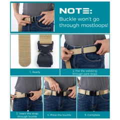 High Quality Fashionable Nylon Heavy Duty with Quick Release Buckle Sports Belt Outside Tactical Belts  High density Material Detachable Premium Multifunctional belt set quick-draw tactical quick-release belt training waist seal set