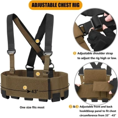 Multipurpose Tactical Chest Rig Elastic Tactical Chest Rig with Mag Pouch High Quality Tactical Chest Rig for Hunting Customized Outdoor Tactical Vest Rig High Quality Hunting Chest Rig Vest Tactical Chest Rig Pack Pouch