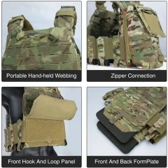 High Quality Tactical Sport Durable Vest Hunting Training Outdoors Breathable Outdoor Sports Camping Tactical Vest  Adjustable Workout Vest Men and Women multifunctional Designed Endurance Strength Training Weight Vest