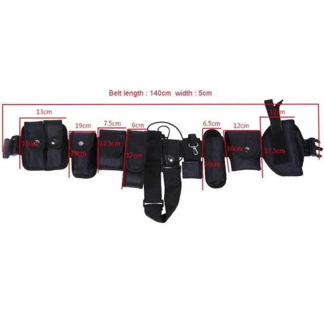 Wholesale Durable Multifunctional Tactical Security Duty Belt Multifunctional Holster Flashlight Pouch Utility Kit Belts  Outdoor Premium Multifunctional Tactical Training Belt Hunting Set Belts Inner practical Training Waist Belt With Phone Tool Bag