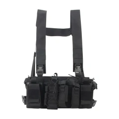 Wholesale Outdoor Tactical Harness Chest Rig High Quality Training Vest Chest Rig Utility Tactical Rig Pouch for Chest military Tactical Chest Harness Vest Rig Good Quality Tactical Chest Pack Pouch Universal Tactical Chest Rig