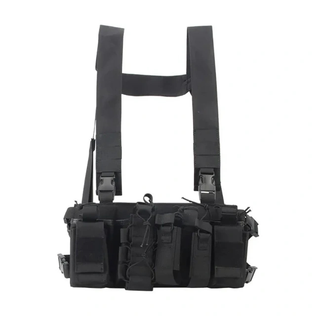 Wholesale Outdoor Tactical Harness Chest Rig High Quality Training Vest Chest Rig Utility Tactical Rig Pouch for Chest military Tactical Chest Harness Vest Rig Good Quality Tactical Chest Pack Pouch Universal Tactical Chest Rig