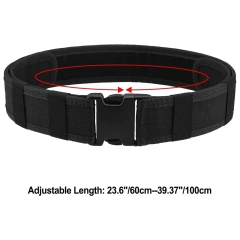 Sports Training Security Training Durable Outdoors Tactical Gear Wear-resistant Lightweight Utility Nylon Belt  Adjustable Outdoor Quick Release Tactical Heavy Duty Belt Quick-release Buckle high density Material Tactical Waist Belt