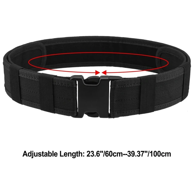 Sports Training Security Training Durable Outdoors Tactical Gear Wear-resistant Lightweight Utility Nylon Belt  Adjustable Outdoor Quick Release Tactical Heavy Duty Belt Quick-release Buckle high density Material Tactical Waist Belt