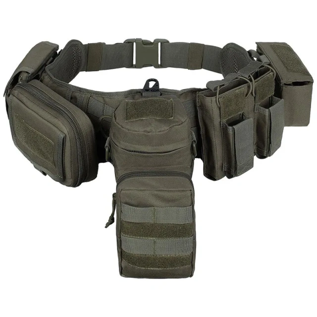 High Duty Training High Density Material Modular Equipment Tactical Belt Mountaineering Sport Enthusiasts Tactic Waist Belt  Training Wear-resistant Reversible Casual Nylon Belt Breathable Sports Web Tactical Work men One Belt