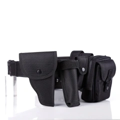 Lightweight Durable Waterproof Multi Functional Belt Eight Piece Security Equipment Patrol Nylon Oxford Canvas Belt  Premium Outdoor Tactical Duty Belts Kit Utility Belt Rig Modular Security Guard Equipment Utility Belt Modular Equipment