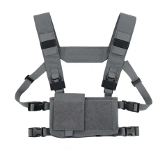 Wholesale Tactical Gear Micro Chest Rig Tactical Chest Rig Vest Heavy Duty Molle Chest Rig Tactical Vest  Best Selling Tactical Chest Rig Vest Tactical Recon Vest with Magazine Pouch Camouflage Chest Rig Harness for Hunting