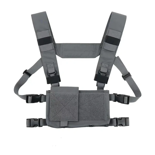 Wholesale Tactical Gear Micro Chest Rig Tactical Chest Rig Vest Heavy Duty Molle Chest Rig Tactical Vest  Best Selling Tactical Chest Rig Vest Tactical Recon Vest with Magazine Pouch Camouflage Chest Rig Harness for Hunting