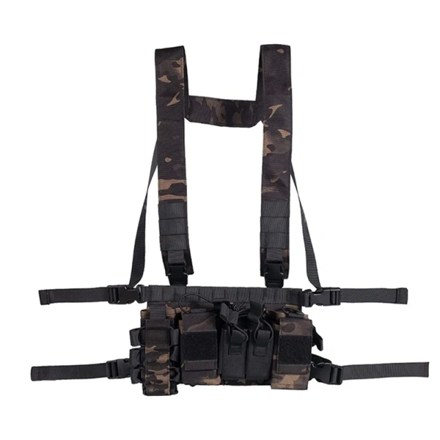 Top Selling Hunting Training Vest Men Hunting Training Chest Rigs Outdoors Breathable Tactical Vest for Training  Assault Back Panel Zip On and Fixing Training Panel Vest stab-proof sports equipment security vest