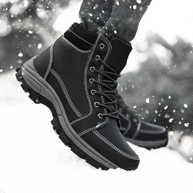 Winter Hiking Boots Tactical  Men Snow Warm Outdoor Sneakers Trekking Waterproof Large Size Wear-resistant Ankle Oxford Shoes Men Outdoor Winter Tactical Snow Super Warm Men Hiking Boots High Quality Waterproof High Top Big Size Men's Oxford Boots