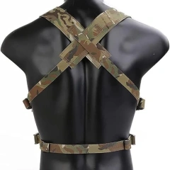 Outdoor Tactical Micro Chest Vest Heavy Duty Tactical Backpack Vest for Hunting Multi-functional Tactical Chest Rig Wholesale Tactical Quick Release Chest Rig Vest High Quality Tactical Mole Vest Chest Rig Tactical Hunting Vest Bag