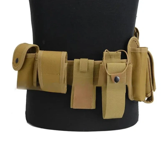 Tactical Belt Training Duty Security Equipment Accessories Waist Bag Multi-functional Nylon Waterproof Tactic Waist Belt   Hot selling Breathable Tactical Quick Release Buckle Belts with Inner Belt Duty Belts sports equipment