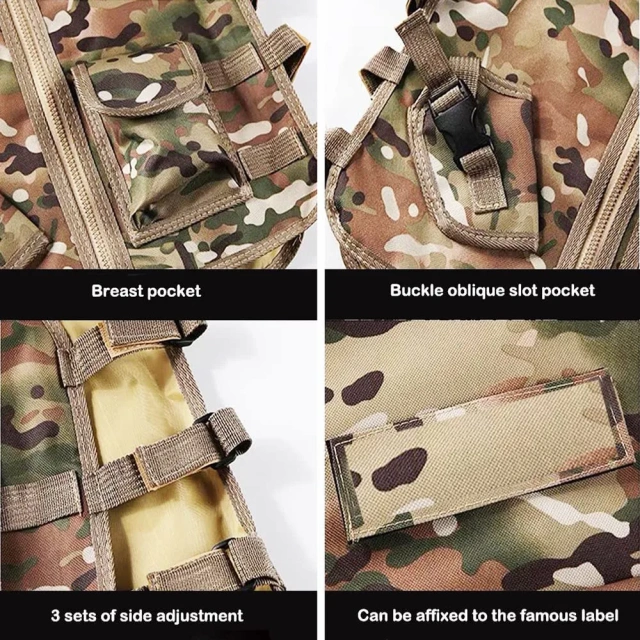 Hot Selling Kids Training Vest Adjustable Nylon Tactical Vest Outdoor Game Tactical Hunting Vest for Children  high-quality Durable Wear-resistant Light Chest Rig Training Adjustable Training durable outdoors security Training vest