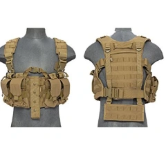 Customized Tactical Equipment Gear Hunting Vest Tactical Chest Harness MOLLE Rig Heavy Duty Tactical Chest Rig Vest Customized Tactical Equipment Gear Chest Rig Outdoor Tactical Camouflage Chest Rig High Quality Camo Tactical Vest Rig