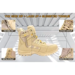 High Quality Tactical Men Boots Special Desert Boot Outdoor Oxford Outdoor Non-slip Hiking Breathable Desert Ankle Shoes Outdoor Custom Light Weight Double Sports Tactical Boots Training Boots Camping Anti-wear Oxford Fishing Hunting Sneakers