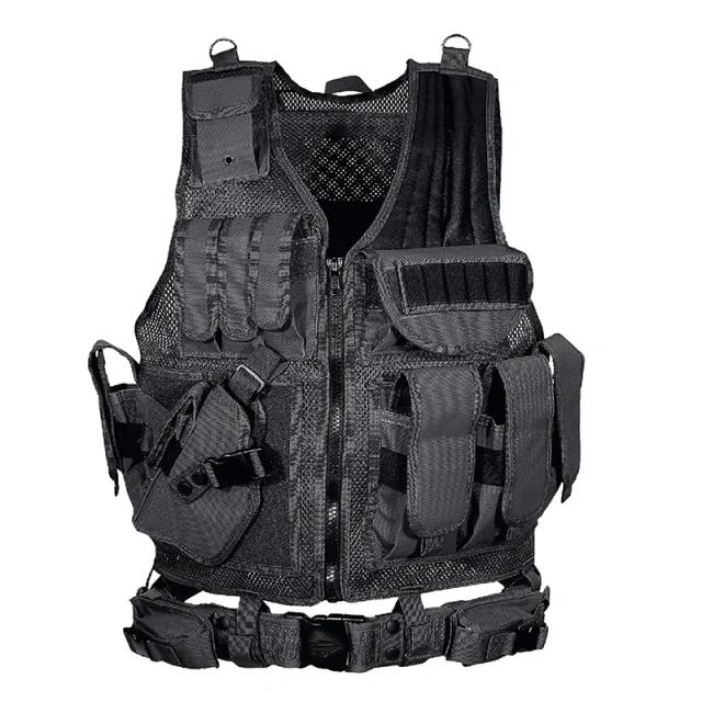 Wholesale Outdoor Good Quality Lightweight Training Tactical Vest Durable Training Vest Adjustable Tactical Vest for HuntingTraining Vest Hand for Outdoor Hunting outdoors Breathable Vest Adjustable durable security Training vest