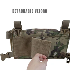 Customized Camouflage Tactical Vest Heavy Duty Tactical Chest Rig Camouflage Tactical Vest Chest Rig Factory Directly Supply Tactical Molle Harness Heavy Duty Chest Rig Tactical Harness Vest Training Mini Rig