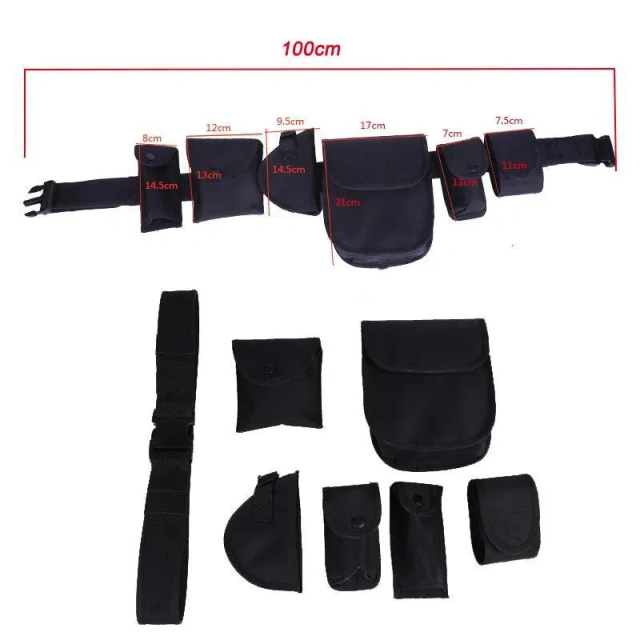 Lightweight Outdoor Sports Gear Equipment Wear-resistant Hunting Tactical Belt with Pouches Sport Enthusiasts Tactic Waist Belt  Premium Training Multifunctional Tactical Waist Belt Wear-resistant Duty Tactical Waist Equipment Outdoor Hunting Girdle Pouch