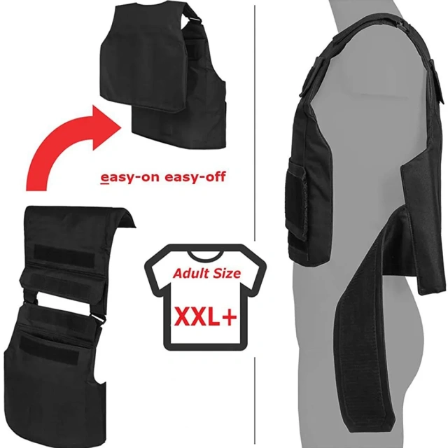 Waterproof Sports Training Equipment Security Vest Training Weight Fully Adjustable Wear-resistant Vest  Adjustable Fit Adult Right Hand Training Vest Sports Training equipment fashion Vest