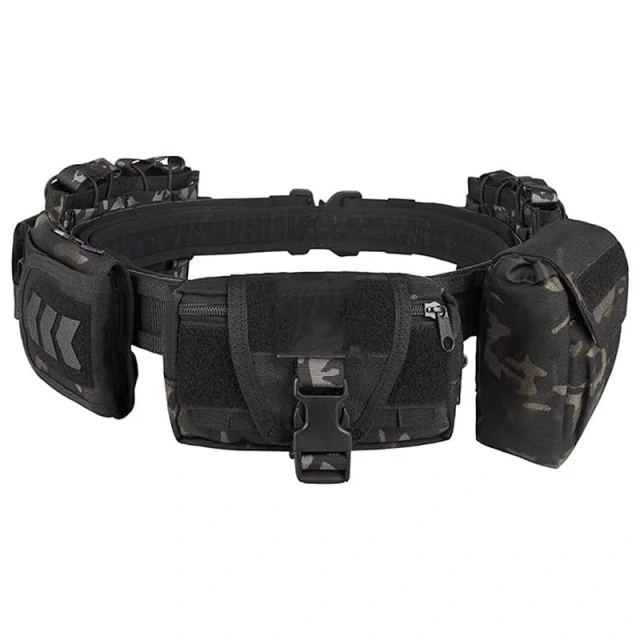 Wholesale Adjustable Tactical Multifunctional Belt Fashionable Quick Release Rigger Belts High Quality Heavy Duty Belts for Men  Camouflage sport enthusiasts Multi-function Tactical Training Girdle Tactical Waist Bag Hunting Pouch tactic Waist Belt