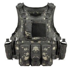 Wholesale Tactical Equipment Vest Adjustable Tactical Hunting Vest Training Outdoor Breathable Training Vest durable Sports Training security vest Enforcement Training Vest Adjustable security vest